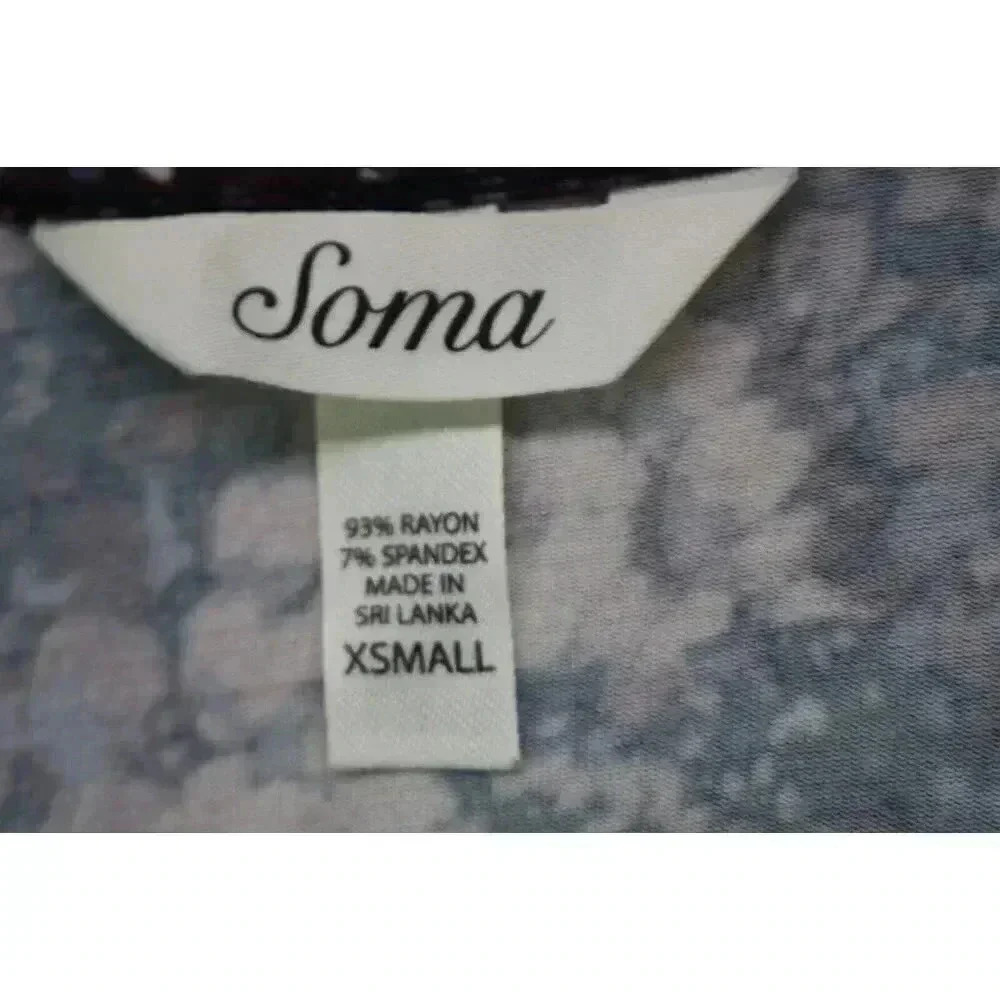 Soma Cool Nights Pajama Gown-Size X-Small - Picture 4 of 6
